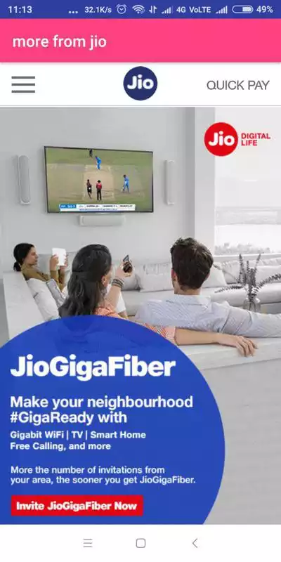 Play Jio GigaFiber online Registration | jio giga fiber